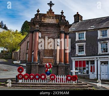 memoriale di guerra a machynlleth. Galles. REGNO UNITO Foto Stock