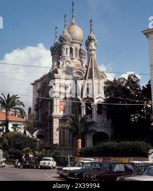 IGLESIA DE SAN BASILIO - IGLESIA ORTODOXA RUSA. LUOGO: IGLESIA DE SAN BASILIO. SAN REMO. ITALIA. Foto Stock