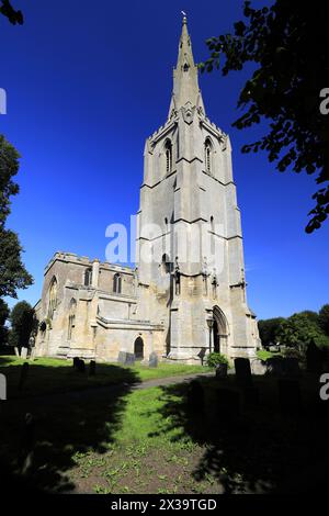 St Mary and the Holy Rood Church, Donington Village, Lincolnshire, Inghilterra Foto Stock