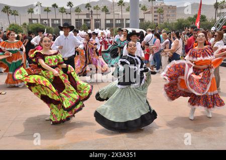 TORREON, COAHUILA, MESSICO; 8 aprile 2024 torreon City festival nel giorno dell'eclissi totale Foto Stock