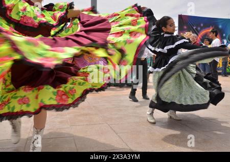 TORREON, COAHUILA, MESSICO; 8 aprile 2024 torreon City festival nel giorno dell'eclissi totale Foto Stock