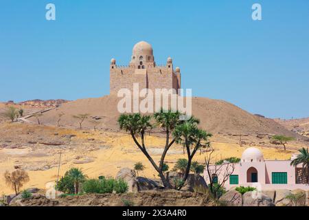 Il Mausoleo di Aga Khan costruito per Aga Khan III (1877-1957), il 48° imam del ramo Nizari ISM'aili dell'Islam sciita ad Assuan, in Egitto Foto Stock