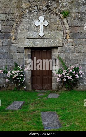 Chiesa di San Vicente de Argozon, Chantada, Lugo, Spagna Foto Stock