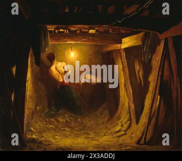 Gaston Brun - lavorando alla metropolitana sotto Place de l'Etoile - 1901 Foto Stock
