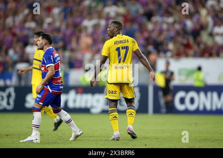 Fortaleza, Brasile. 26 aprile 2024. CE - FORTALEZA - 04/25/2024 - COPPA SUDAMERICANA 2024, FORTALEZA x BOCA JUNIORS - Advincola Boca Juniors giocatore durante la partita contro Fortaleza per la Copa Sudamericana 2024 allo stadio Arena Castelao di Fortaleza (CE), questo giovedì fiera (25). Foto: Marlon Costa/AGIF credito: AGIF/Alamy Live News Foto Stock