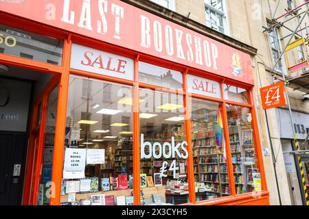 Bristol, Inghilterra - 30 marzo 2024: Libreria di seconda mano nel centro di Bristol Foto Stock