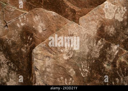 Impronte di argilla sul Roof of Cave vicino al Buffalo National River Arkansas Foto Stock