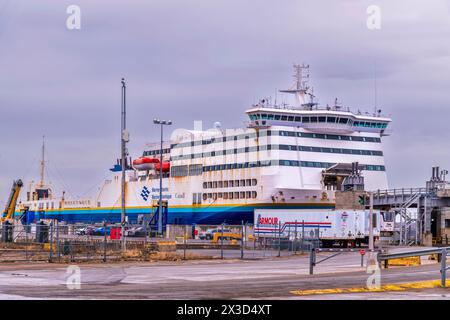 Traghetto MV Blue Puttees - North Sydney Foto Stock