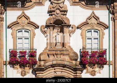 Il municipio di Braga o Pacos do Concelho de Braga è un municipio nel centro della città di Braga, Portuga Foto Stock