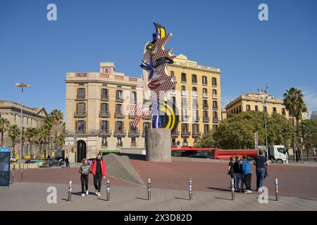 Roy Lichtenstein: El Cap de Barcelona, Barcellona, Katalonien, spagnolo Foto Stock