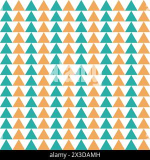 Motivo senza cuciture con triangoli su sfondo bianco Illustrazione Vettoriale