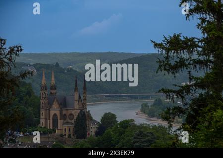 La chiesa di Sant'Apollinare a Remagen Foto Stock