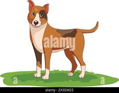 Illustrazione del vettore grafico isolato dal cane Illustrazione Vettoriale