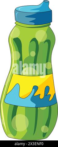 Acqua in bottiglia illustrazione vettoriale Illustrazione Vettoriale