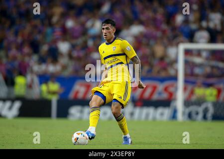 Fortaleza, Brasile. 26 aprile 2024. CE - FORTALEZA - 04/25/2024 - COPPA SUDAMERICANA 2024, FORTALEZA x BOCA JUNIORS - (FILE) Saracchi giocatore del Boca Juniors durante una partita contro il Fortaleza per la Copa Sudamericana 2024 allo stadio Arena Castelao di Fortaleza (CE), questo giovedì (25). Foto: Marlon Costa/AGIF (foto di Marlon Costa/AGIF/Sipa USA) credito: SIPA USA/Alamy Live News Foto Stock
