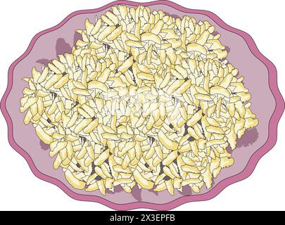Illustrazione del vettore di semi di anguria Illustrazione Vettoriale