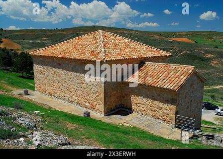 Chiesa di San Baudelio de Berlanga, Soria, Spagna Foto Stock