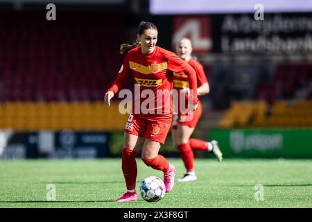 Farum, Danimarca. 21 aprile 2024. Winonah Heatley (6) dell'FC Nordsjaelland visto nel Gjensidige Kvindeliga match tra FC Nordsjaelland e Aarhus GF al Right to Dream Park di Farum. (Foto: Gonzales Photo - Dejan Obretkovic). Foto Stock