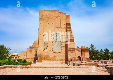 Dorus Saodat o Mausoleo Jahangir nell'antica città di Shahrisabz in Uzbekistan Foto Stock