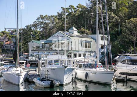 Mosman Rowers club a Mosman Bay, aperto nel 1911 e uno dei più antichi club sportivi di Sydney, Sydney, NSW, Australia Foto Stock