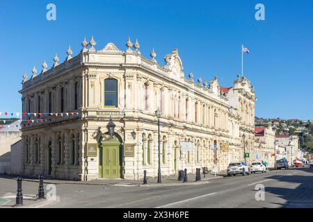 Historic Criterion Hotel (1877), Oamaru's Victorian Precinct, Tyne Street, Oamaru (te OHA-a-Maru), Otago Region, isola del Sud, nuova Zelanda Foto Stock