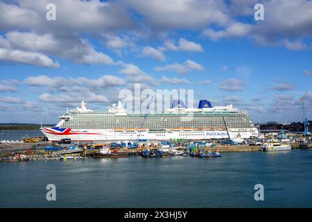 P&o Britannia Southampton Foto Stock