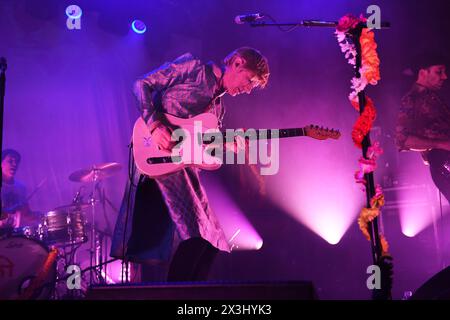 LONDRA, INGHILTERRA - APRILE 26: Crispian Mills di «Kula Shaker» che si esibisce all'Electric Ballroom di Camden il 26 aprile 2024 a Londra, Inghilterra.CAP/Mar ©Mar/Capital Pictures Credit: Phil Loftus/Alamy Live News Foto Stock