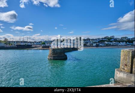 Saundersfoot Harbour, Saundersfoot, Pembrokeshire, Galles Foto Stock