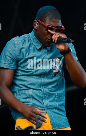 Labrinth, V2012, Hylands Park, Chelmsford, Essex, Regno Unito - 18 agosto 2012 Foto Stock