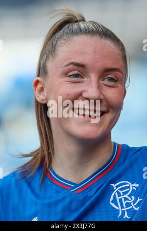 Glasgow, Regno Unito. 27 aprile 2024. I Rangers giocano al Celtic nella semifinale di Scottish gas Women's Scottish Cup ad Hampden Park, Glasgow, Scozia, Regno Unito. Crediti: Findlay/Alamy Live News Foto Stock