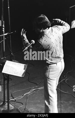 Musicisti IRCAM si esibiscono all'Opera, Lione, Rodano, regione Rodano-Alpi, Francia, archivi 1978 Foto Stock