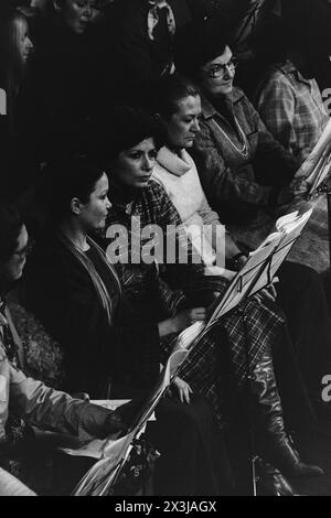 Musicisti IRCAM si esibiscono all'Opera, Lione, Rodano, regione Rodano-Alpi, Francia, archivi 1978 Foto Stock