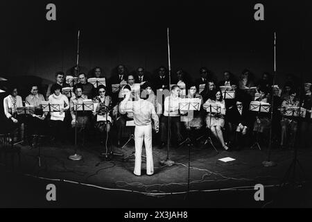 Musicisti IRCAM si esibiscono all'Opera, Lione, Rodano, regione Rodano-Alpi, Francia, archivi 1978 Foto Stock