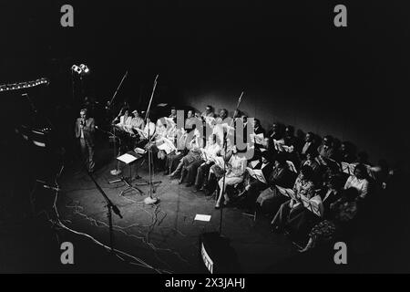 Musicisti IRCAM si esibiscono all'Opera, Lione, Rodano, regione Rodano-Alpi, Francia, archivi 1978 Foto Stock