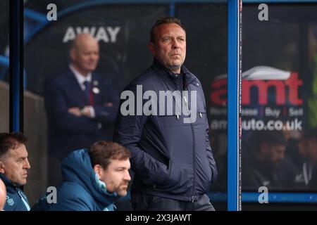 Andre Breitenreiter, manager dell'Huddersfield Town, prima della partita del Campionato Sky Bet tra Huddersfield Town e Birmingham City al John Smith's Stadium, Huddersfield, sabato 27 aprile 2024. (Foto: Pat Scaasi | mi News) crediti: MI News & Sport /Alamy Live News Foto Stock