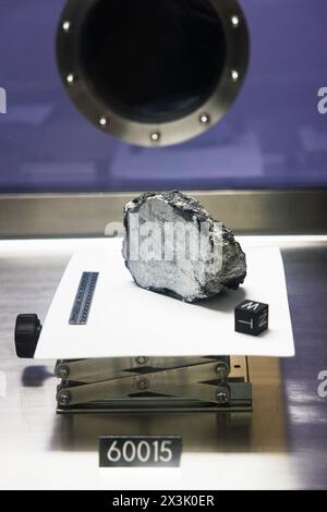 campione di moon rock al centro spaziale johnson, houston, texas Foto Stock