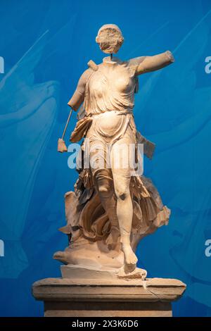 Statua di Nike di Paionios, museo archeologico di Olimpia, Grecia. Foto Stock