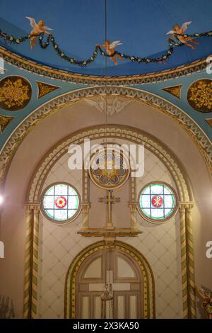 Santiago, Cile - 25 novembre 2023: Cappella dell'Hotel Casa Real presso i vigneti di Santa Rita, Santiago, Foto Stock