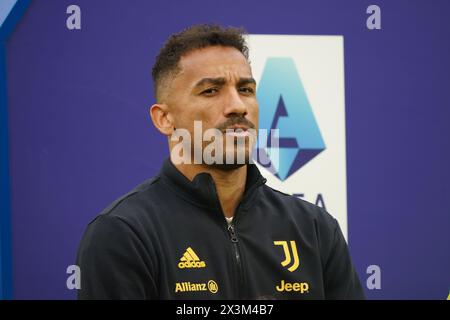 Torino, Italia. 27 aprile 2024. Danilo, durante la Juventus FC contro il Milan, serie A, allo Stadio Allianz. Crediti: Alessio Morgese/Alessio Morgese/Emage/Alamy live news Foto Stock