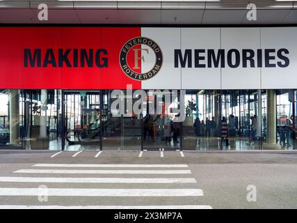 Visita l'arena De Kuip, il parco giochi ufficiale del FC Feyenoord Foto Stock