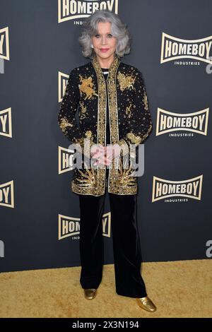 Jane fonda bei der Homeboy Industries lo Maximo Awards 2024 Gala im Hotel JW Marriott. Los Angeles, 27.04.2024 *** Jane fonda all'Homeboy Industries lo Maximo Awards 2024 Gala al JW Marriott Los Angeles Hotel, 27 04 2024 foto:xD.xStarbuckx/xFuturexImagex maximo 4453 Foto Stock