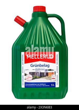 Amburgo, Germania - aprile 26 2024: Gruenbelag Entferner Mellerud Foto Stock