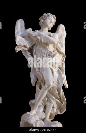 Angelo con la Sovrintendenza di Bernini nella basilica di Sant'Andrea delle Fratte (Sant'Andrea dei boschi) a Roma, Italia. Foto Stock