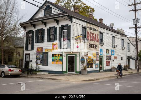 New Orleans, in Louisiana. Elizabeth's Restaurant, Bywater distretto. Foto Stock