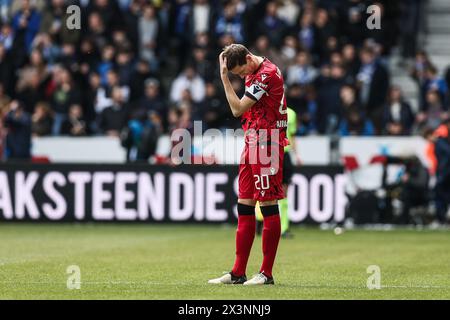 Genk, Belgio. 28 aprile 2024. Hans Vanaken del Club nella foto all'inizio di una partita di calcio tra il KRC Genk e il Club Brugge, domenica 28 aprile 2024 a Genk, il giorno 6 (su 10) dei play-off dei campioni della prima divisione del campionato belga 'Jupiler Pro League' 2023-2024. BELGA PHOTO BRUNO FAHY credito: Belga News Agency/Alamy Live News Foto Stock