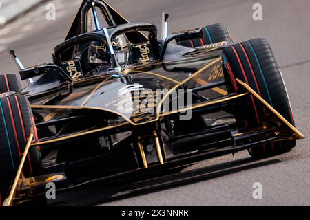 02 VANDOORNE Stoffel (bel), DS Penske, DS e-Tense FE23, azione durante l'ePrix di Monaco 2024, 6° incontro del Campionato Mondiale ABB FIA Formula e 2023-24, sul circuito di Monaco dal 25 al 27 aprile 2024 a Monaco Foto Stock