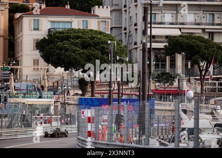 02 VANDOORNE Stoffel (bel), DS Penske, DS e-Tense FE23, azione durante l'ePrix di Monaco 2024, 6° incontro del Campionato Mondiale ABB FIA Formula e 2023-24, sul circuito di Monaco dal 25 al 27 aprile 2024 a Monaco Foto Stock