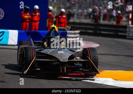 02 VANDOORNE Stoffel (bel), DS Penske, DS e-Tense FE23, azione durante l'ePrix di Monaco 2024, 6° incontro del Campionato Mondiale ABB FIA Formula e 2023-24, sul circuito di Monaco dal 25 al 27 aprile 2024 a Monaco Foto Stock