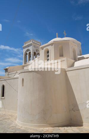 Chiesa cattolica (XIII secolo), Castello di Chora, Hora, Isola di Naxos, Cicladi Gruppo, Grecia Foto Stock