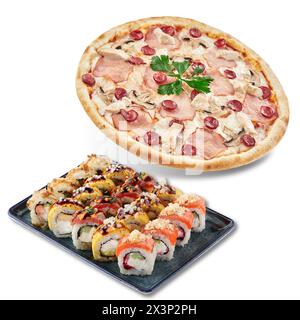 Petite Pizza and Rolls Combo Foto Stock